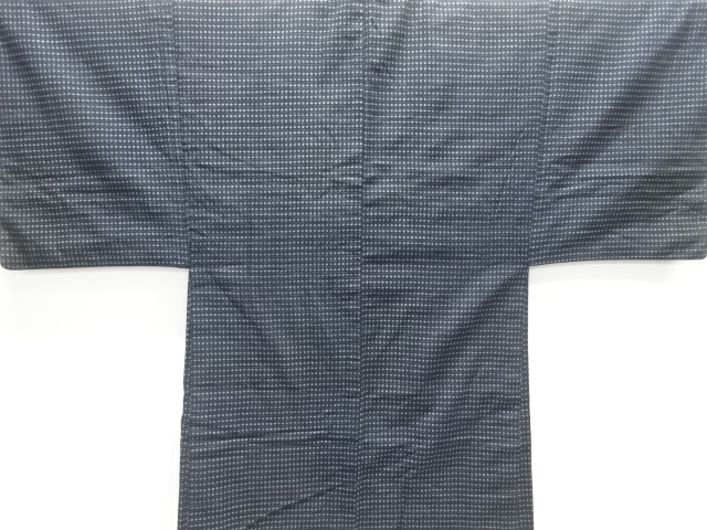 JAPANESE KIMONO / ANTIQUE MENS HAORI / COTTON / KURUME SHOSEI KASURI